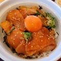 なか卯の新メニュー『サーモンユッケ丼』を食す。飯田市『なか卯飯田上郷店』