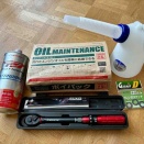 モンキー　オイル交換準備