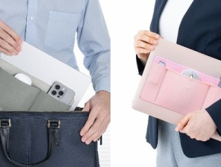 ノートPCに貼るだけ！ノートPC用ガジェットポーチに新色