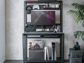 省スペースで快適作業を実現！多機能パソコンラック