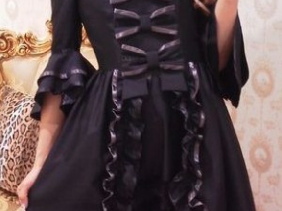 ベルサイユワンピ無地 70％OFF★黒も在庫40size残り1点！！