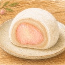 苦楽園口から足を延ばして「立菓六花」へ｜桃がごろっと入った桃おはぎ