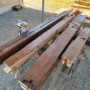 温室づくり(その3）古材の加工（土台や短材など）