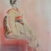 京都画材祭り 祇園は宮川町の舞妓さんを描きました♪ : 水彩的生活