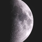 『月齢7.3の上弦前のお月様＆本日の太陽面 ☆彡』の画像