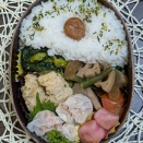 いただき煮物好評～夫のお弁当200