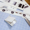 ＜難易度中＞ 【型紙】 DAIHATSU  HIJET TRUCK 完成！ ペーパークラフト　型紙
