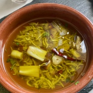 長ネギとシラスアヒージョの残りで〜極上スパゲッティ