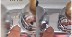 【ダイソー】水栓周りの掃除に♬プロに教えてもらった「コゲとりスポンジ」が超優秀！大掃除前に買っておこう