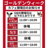 『GW期間中のオープンについて』の画像
