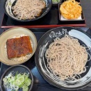 いつものゆで太郎でうな丼セット＆鬼おろしそば