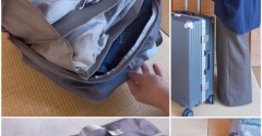 旅行バッグがパンパン…を解決！トラベル圧縮ポーチが便利すぎた&楽天SS戦利品と旅行も予約［PR含む］