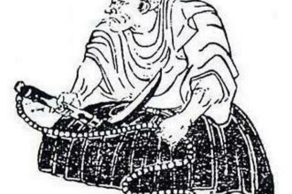 武田物外（拳骨和尚）水墨竹画 掛軸 絹本 江戸後期 幕末 曹洞宗の僧侶