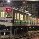 【上毛電気鉄道700形711F北館林廃車回送(東武8000形と併結)】 東武8000形801-1F+上毛電鉄700形711Fが赤城駅を発車するシーン（動画紹介）
