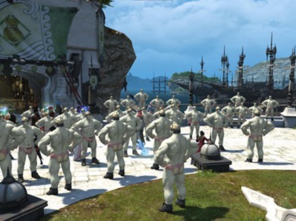 【FF14】とある海外鯖のリムサに謎のルガディンが大量に出現し話題に！海外ユーザー「新規が1日中これを目にするのを想像してみて！」