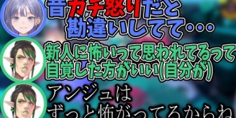 【にじさんじ】新人時代ぽんちゃん、チャイカのプロレスをガチギレと勘違いしていたｗ