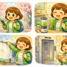 【2026/04/05(日)｜桜満開と、きな粉スムージー生活🌸】