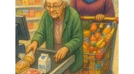 【移民】今のヨーロッパの風刺画としてバズっている画像がこちら…勝手に移民してきたムスリムが生活保護で裕福な生活をする一方、年金暮らしの老人はギリギリの生活