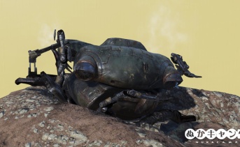 墜落した貨物ロボット