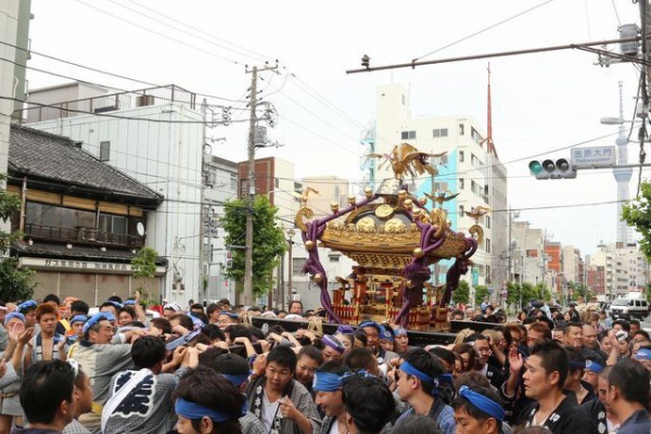 お祭りにゃんこ スカイツリー