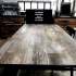 フロアタイルがリアル！カフェ風古材風テーブルに大変身