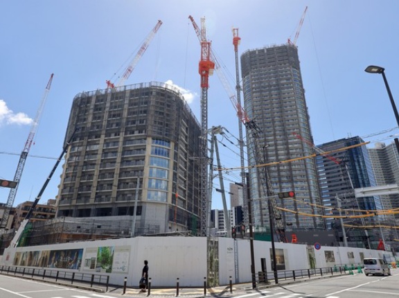 地上50階ツインタワマン「ザ・パークハウス 武蔵小杉タワーズ」の建設状況！10月上旬からはノースも販売開始予定（2026.8.8）
