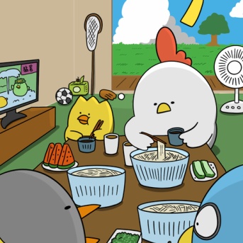 夏の昼の鳥