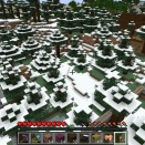 雪の中の民家を作る