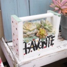 *【DIY】かまぼこ板でミニプランターを作ってみた*