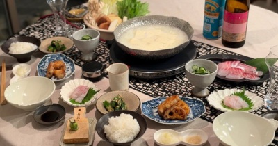 今季の「温泉湯豆腐」はじめの夜ごはん