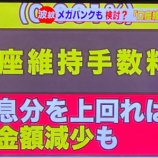 『【三菱UFJ】預ければ罰金／(^o^)＼年間1,200円の口座管理手数料導入はマイナス金利政策の弊害。』の画像