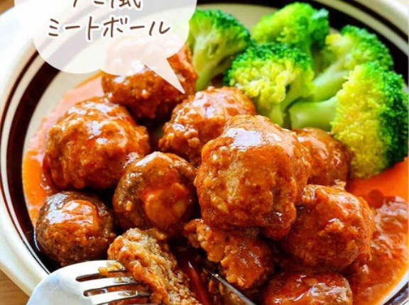 ♡煮るだけ！デミ風ミートボール♡【#簡単レシピ #時短 #節約 #ひき肉 #揚げない #作りおき #お弁当 】