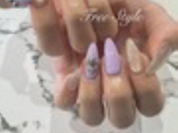 ✨新色✨ハニーフラッシュマグモーヴ×パステルパープルの色変えパーツネイル💜