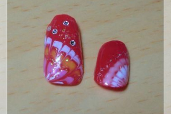 ピーコックは時の運 ジェル初級検定試験対策 ジェルネイルスクール通い