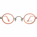 【TRACTION/CAMOMILLE（カモミール）】晴れた日に合う！オレンジカラーの小さめラウンドフレーム
