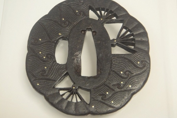 鍔　笹扇図 T-048-MIR4_1_c64803ee-a8cf-