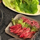 WBC日本vs韓国戦を観ながら、焼肉の夜ごはん