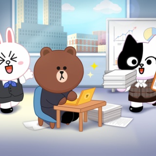 【LINE POP2】「LINE FRIENDS」の仲間たちが社会人をテーマとした限定ミニモンとして登場！春シーズンを迎える記念イベント開始！