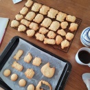 ハンバーガーを作って型抜きクッキーを作る週末