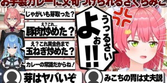 【ホロライブ】お手製みこカレーに文句を言われるみこちw