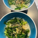 ニラ素麺ランチと絶品おうちで牛しゃぶ鍋☆