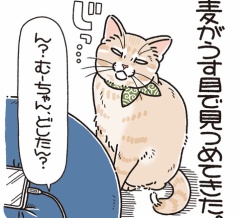 目と目で通じ合う…