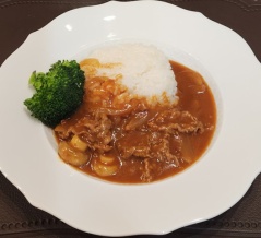 トマトジュースでハヤシライス