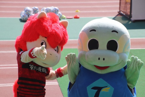 未開封 ロアッソ熊本  初期型ロアッソくんぬいぐるみ チョロQ移動バス 4月29日（火・祝）ロアッソ熊本ホームゲーム『RKKCSサンクス