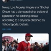 【悲報】大谷翔平、靭帯損傷していた 	