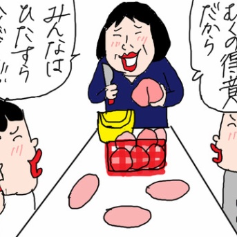 信玄餅＆桃狩り日帰り遠足④桃食べ放題！