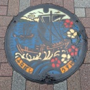 千葉県船橋市　マンホールの蓋　カラーバージョン