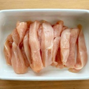 ♡鶏むね肉で！うまマヨ醤油スティックチキン♡【#簡単レシピ #時短 #節約 #お弁当 #漬け込みなし 】