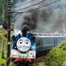 9月の川根路　最近のトーマスの煙