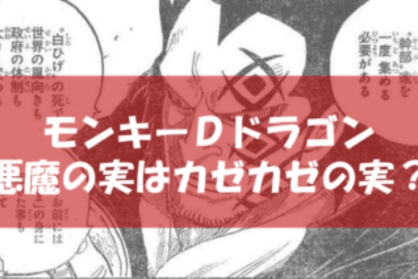 ワンピース 主人公ルフィの父親 モンキー D ドラゴンの能力 プラズマ まとめ特報